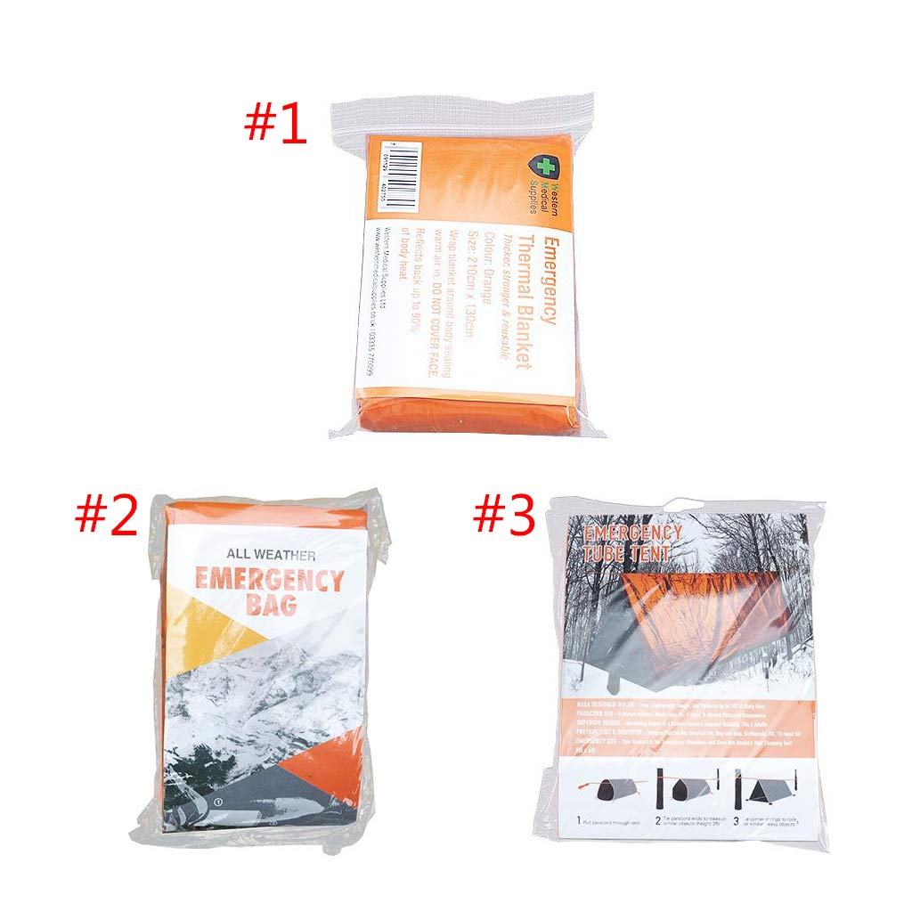 KATAZO Bivvy Bag Aluminum Film Survival Sleeping Bag Warm Tube Tent Survival Bivvy Bag Blanket