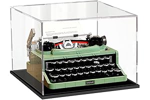 YBLOC Acrylic Display Case for Lego Ideas Typewriter 21327