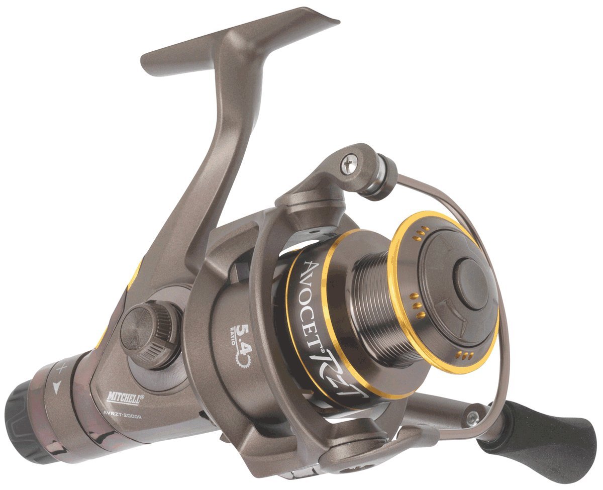 Mitchell Spinning Reel, Avocet RZ Reels, All round vis, Feeder, Bolognase, Zoetwater zeevis visser, baars, snoek, snoekbaars, zwart, 5.2:1 overbrengingsverhouding, robuust en lichtgewicht, 5 1 Bearing