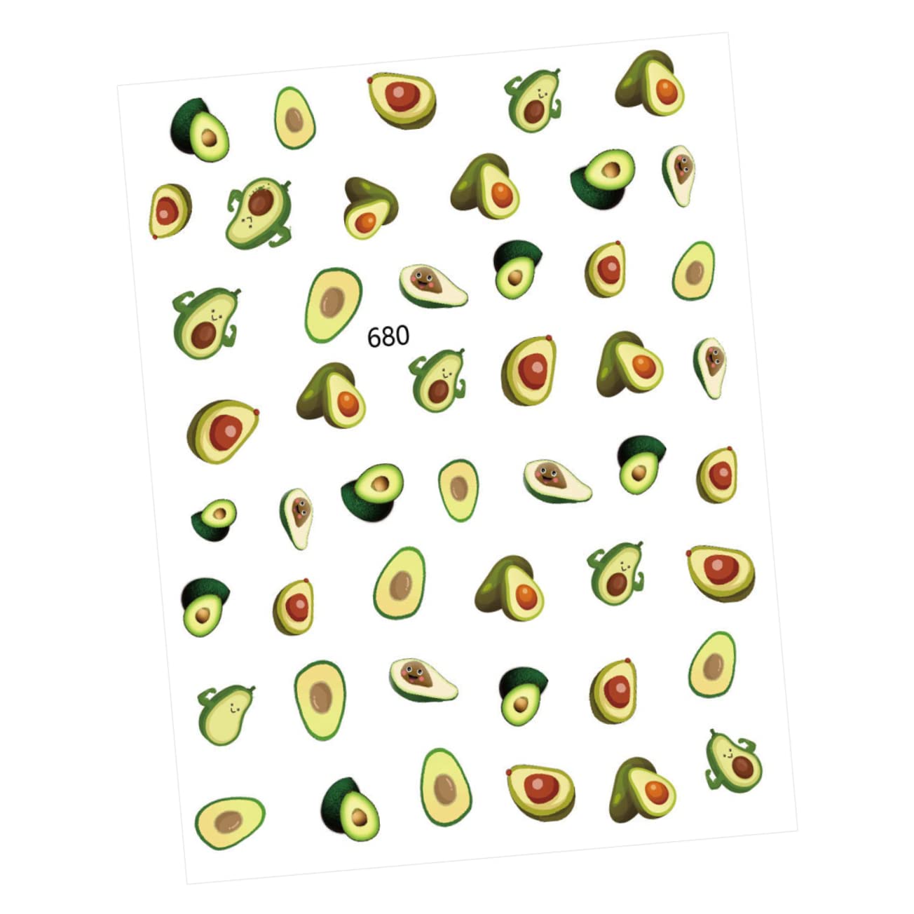 3 Set Adesivi Per Unghie Design Frutta Decorazioni Per Manicure Facili Applicare Per Feste E Speciali 12 Fogli*3