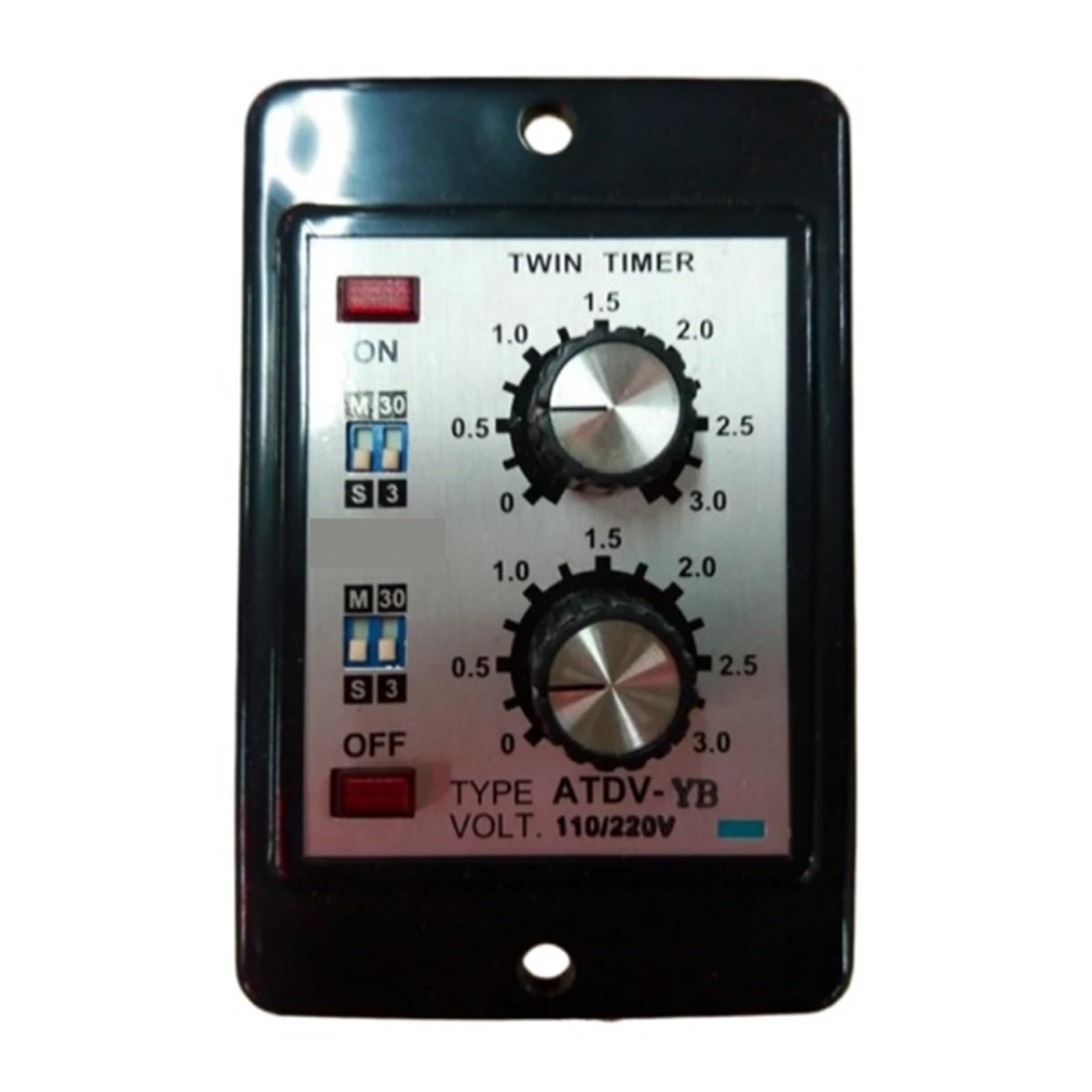 Relais temporisé ATDV-YB 220V minuterie double réglage multi-stage