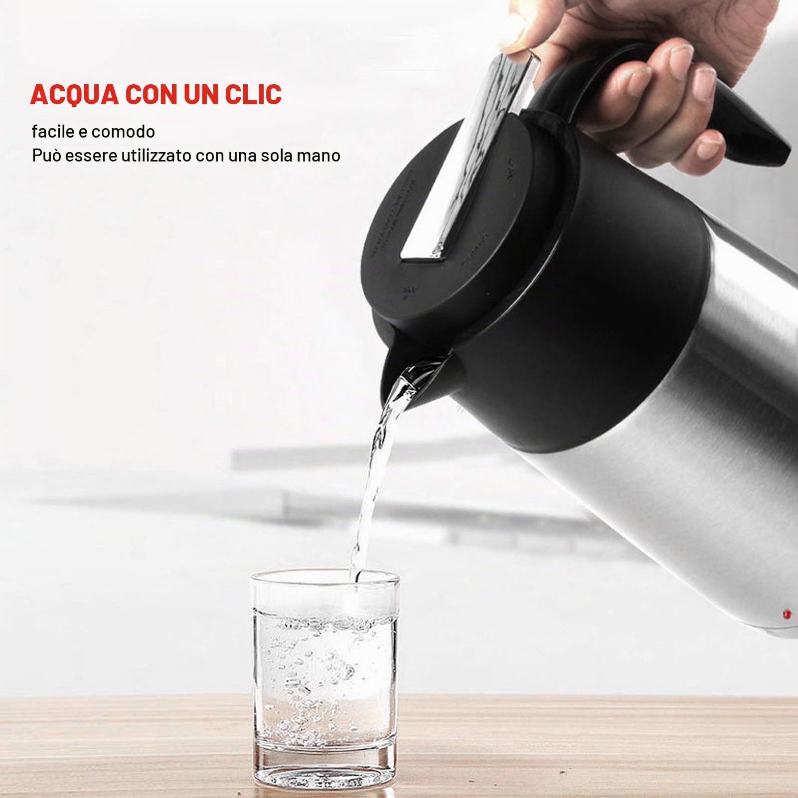 1200ml Bollitore Elettrico per Auto, 200W 24V bollitori elettrici per acqua in Acciaio Inossidabile per Tè Caffè Latte Presa per Viaggio Picnic Campeggio Pesca