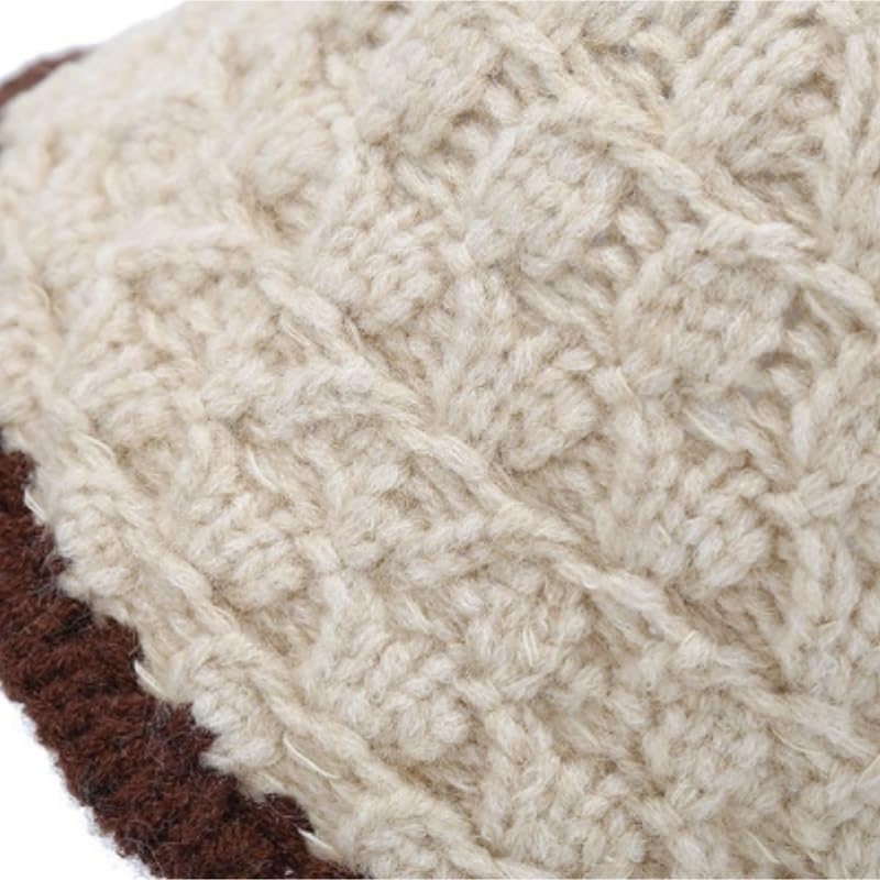 Knitted Large Circumference Bucket Hats Foldable Thickened Bucket Hats Fisherman Hats for Travel Camping