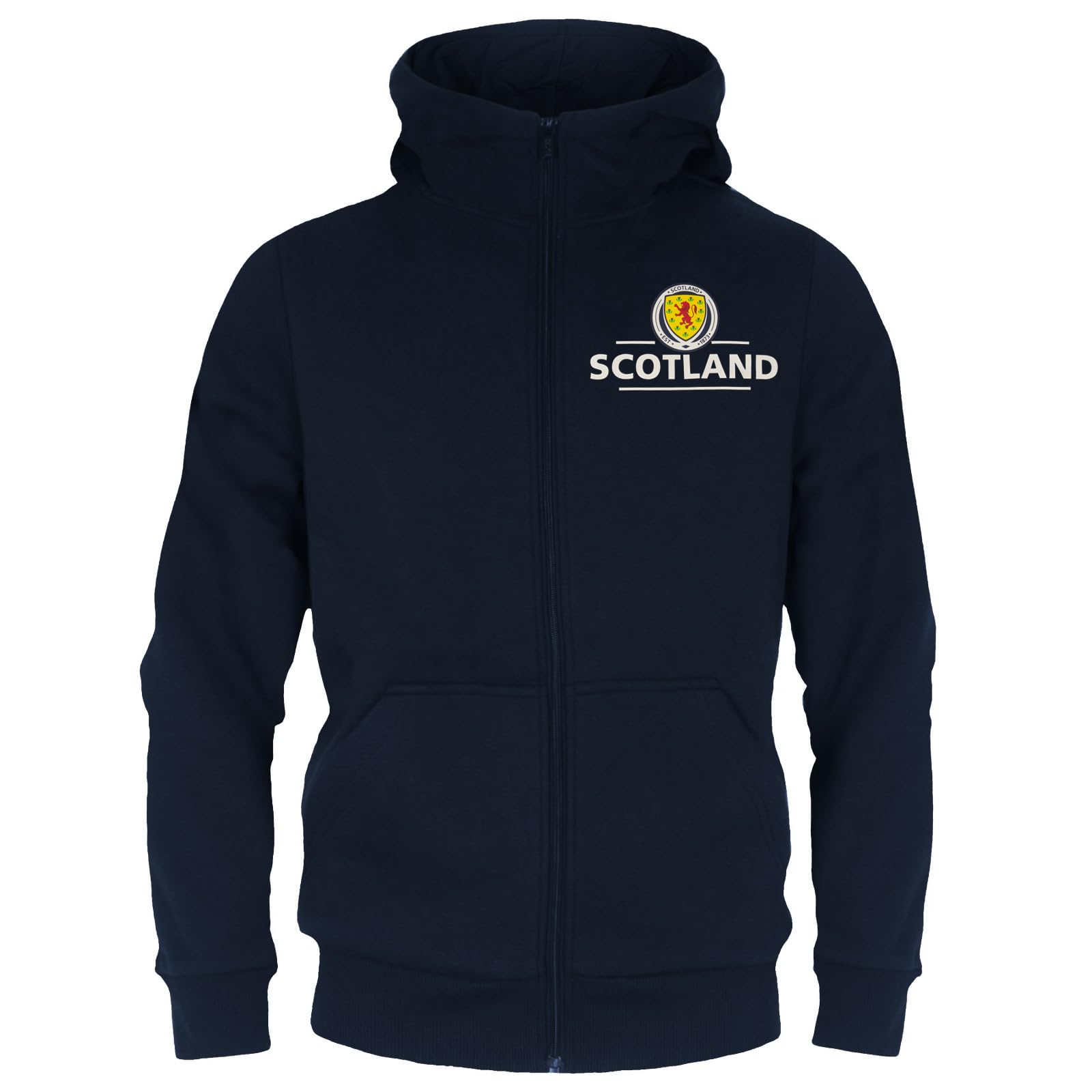 Scottish FA - Boy's Zip Hoodie - Navy - 4-5 Years