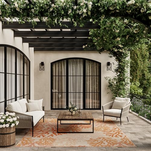 Nourison Home Garden Oasis Coral 9' x 12' Area Rug