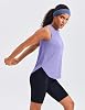 PINSPARK Camisetas sin Mangas para Mujer para Entrenar con Pliegue en la Espalda, de Corte Holgado 3