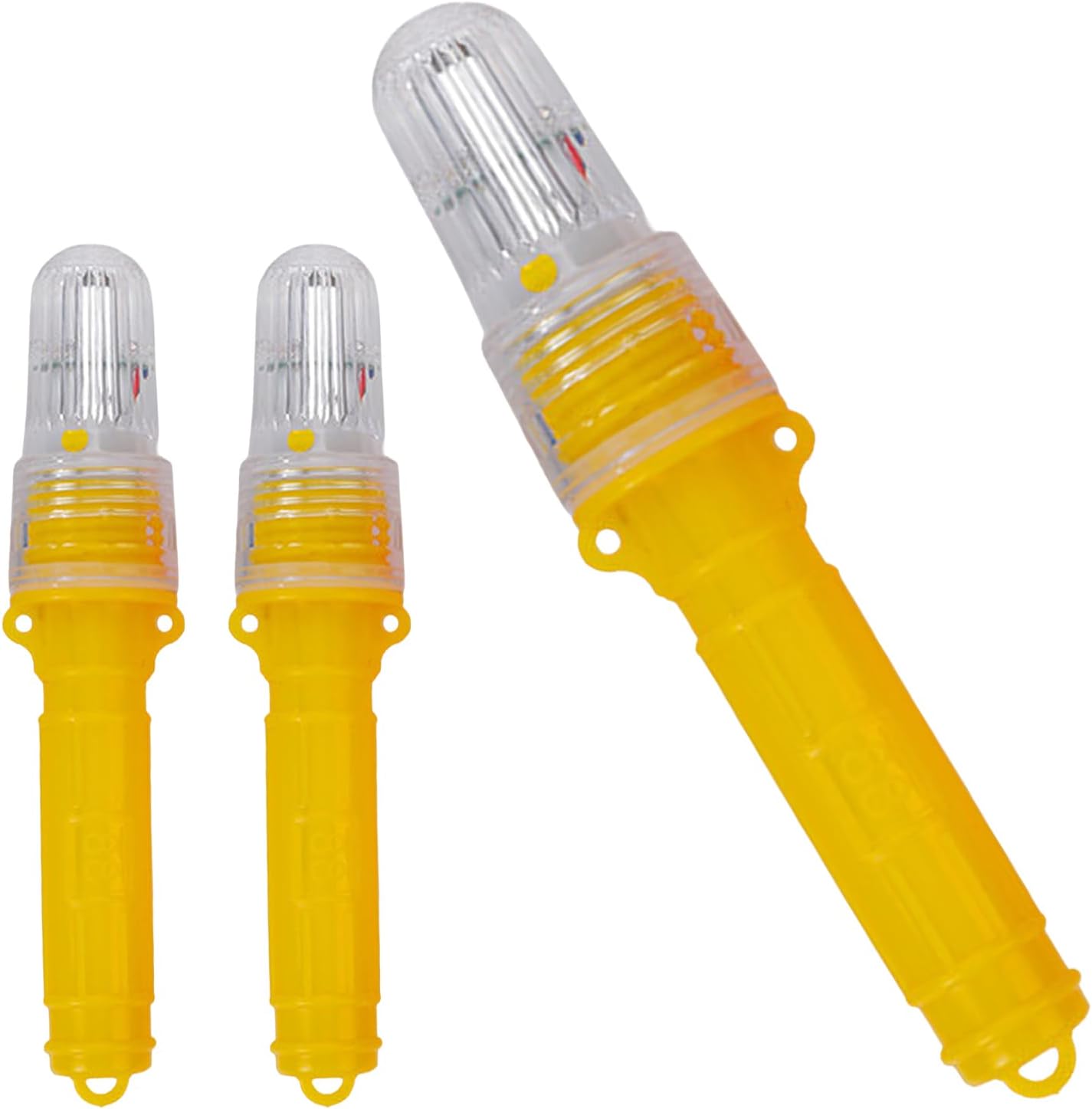 3Pcs Boat Flares Marine LED Light Visual Distress Safety Signals | Smart sensor automatically activates in low visibility; ideal waterproof beacon for night fishing buoys and kayaks