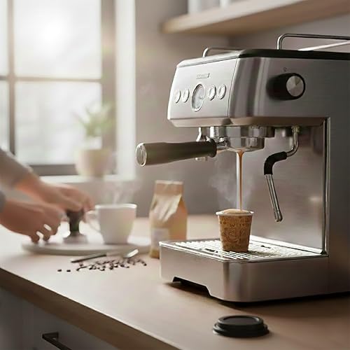 Miniatura 9 de Vasos de papel espresso desechables de 4 onzas con tapas negras, 50 juegos, impresión, tomas de muestra de porciones pequeñas (50, impresión)