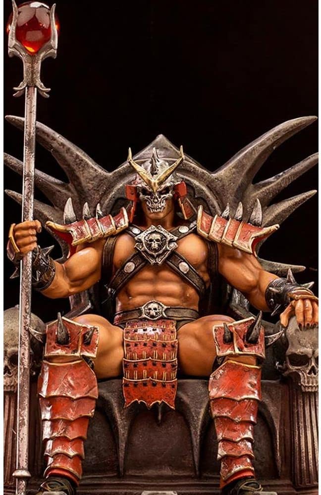 Iron Studios IS313437 Mortal Kombat 1:10 Shao Kahn Deluxe Statue, Multicoloured, Standard