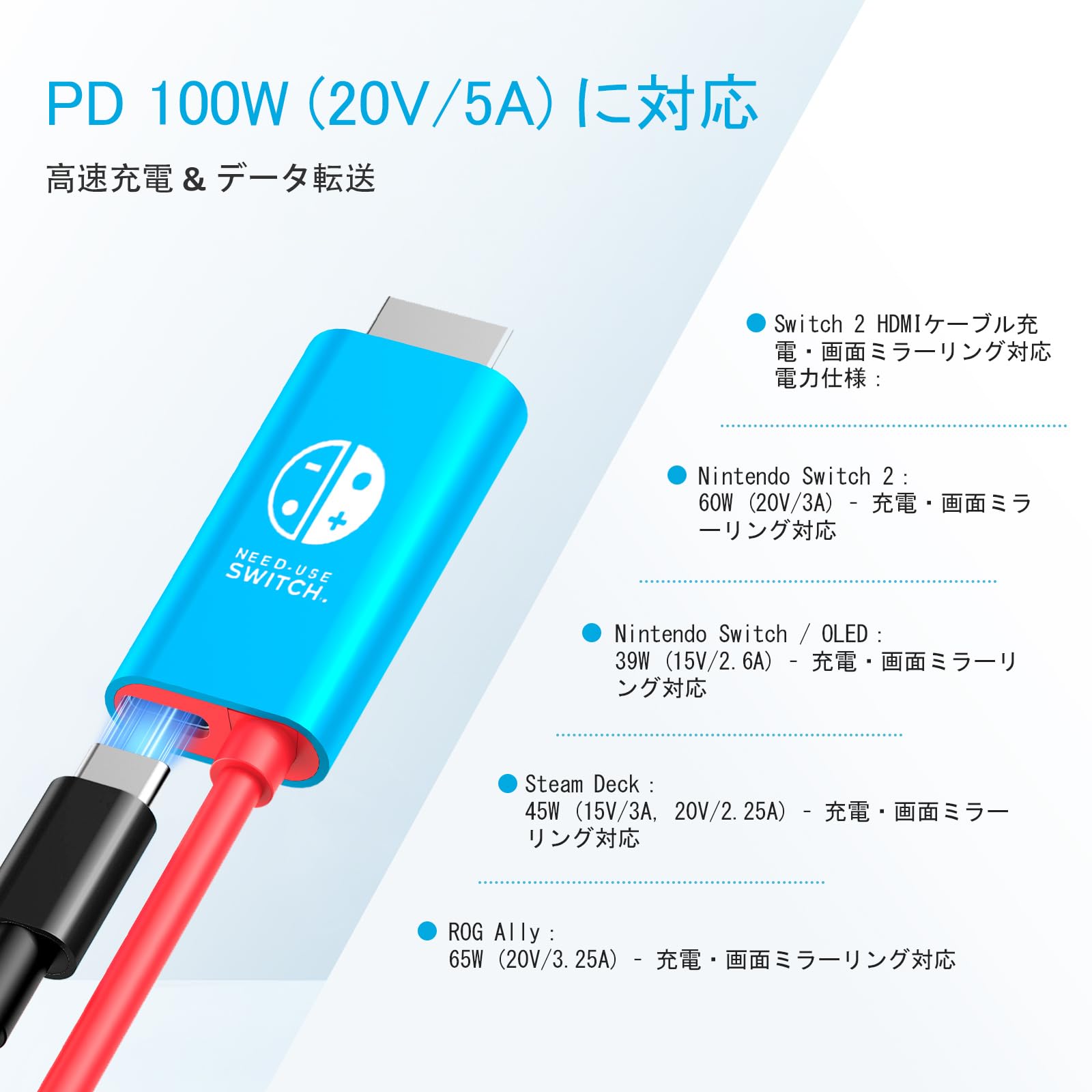 Amazon | 【 23.0.1 】Switch 2 ドック ケーブル HDMI 変換 アダプター