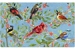 Rubber Front Door Mat - Bird Heaven Welcome Mat