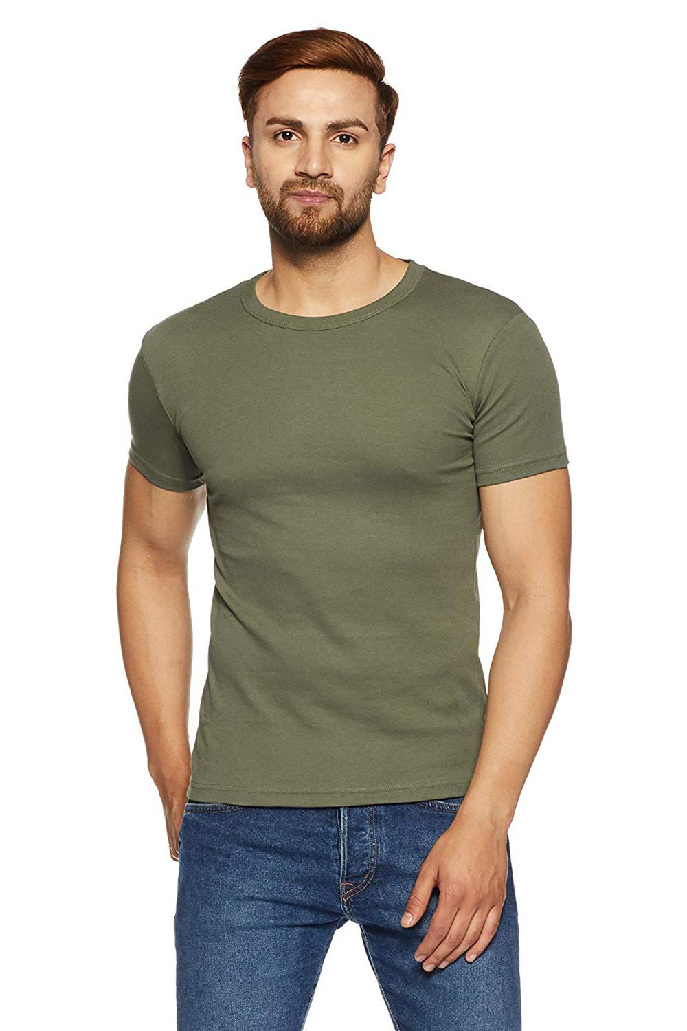 adro Men's Cotton Solid Regular Fit T-Shirt-picture-18