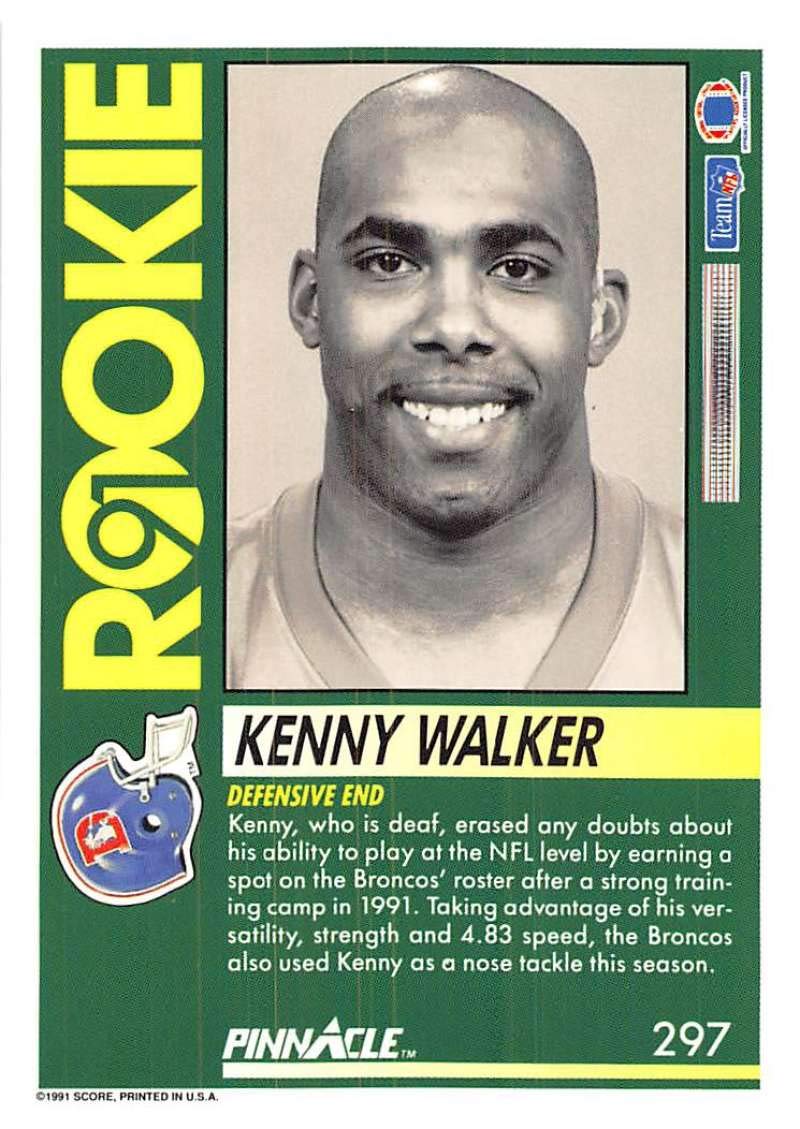 Amazon.com: 1991 Pinnacle #297 Kenny Walker Denver Broncos NFL