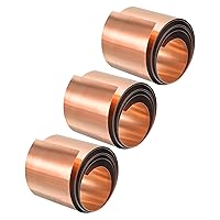 Vista 94 de uxcell Copper Sheet Roll, Metal Foil Plate 1000mm x 20mm x 0.8mm