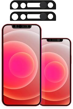 Front Camera Cover-Webcam Cover Compatible with iPhone X/XS/XR/XS Max/11/11 Pro/11 Pro Max/12/12 Mini/12 Pro/12 Pro Max - Privacy Lens Protection, Facial ID Compatible - Black