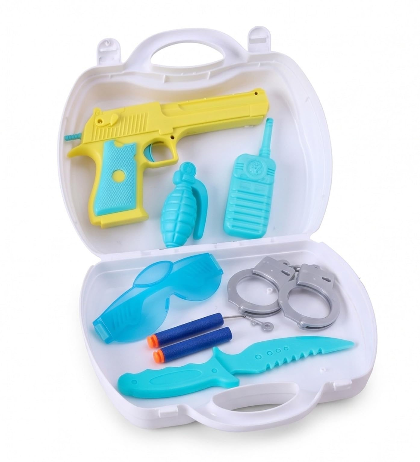 Mamma Mia Toys BB Police Set 9 Pieces for Kids Pretend Play Police Kit with Accessories Role Play Toy for Boys & Girls Age 3+ Years-picture-11