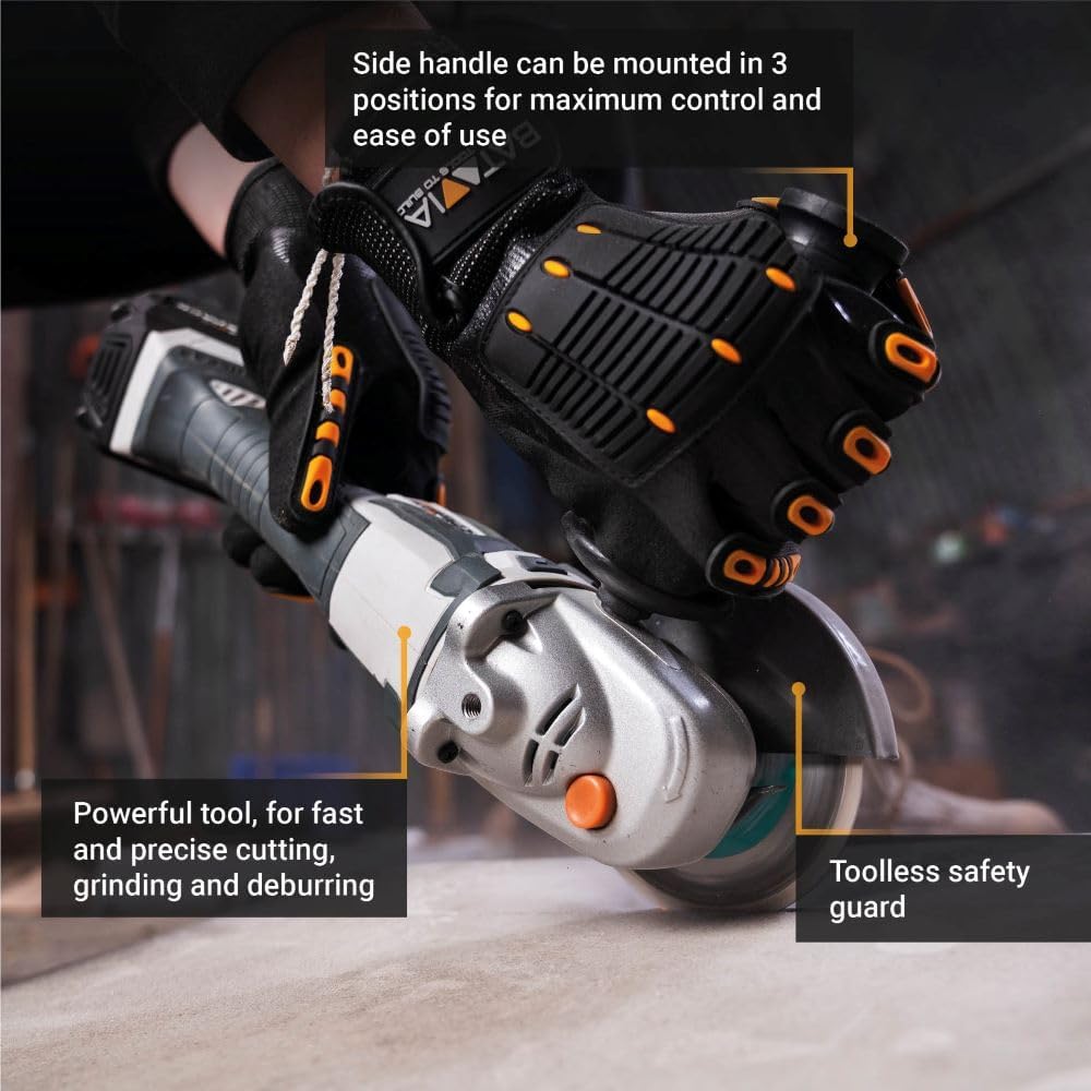 Batavia Cordless Angle Grinder 18V MAXXPACK Brushless Excl. Battery & Charger