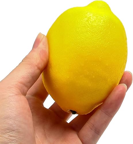 Miniatura 2 de 12 limones artificiales y limas  Limas artificiales de plástico grandes, limas de simulación de limas, fruta falsa de limón, modelo de fruta