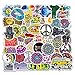 Produktbild JIAQI Retro Hippies Aufkleber für Motorrad Laptop Gepäck Skateboards PVC wasserdichtes Tagebuch Briefpapier 50Pcs / Pack