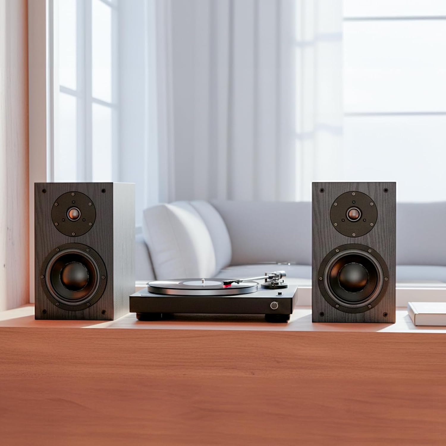 HiVi-Swans 2 Way Passive Bookshelf Speakers Pair - DIY Speaker Kit-Peak Power 120 Watt Bookshelf Speakers for Surrounds or Front