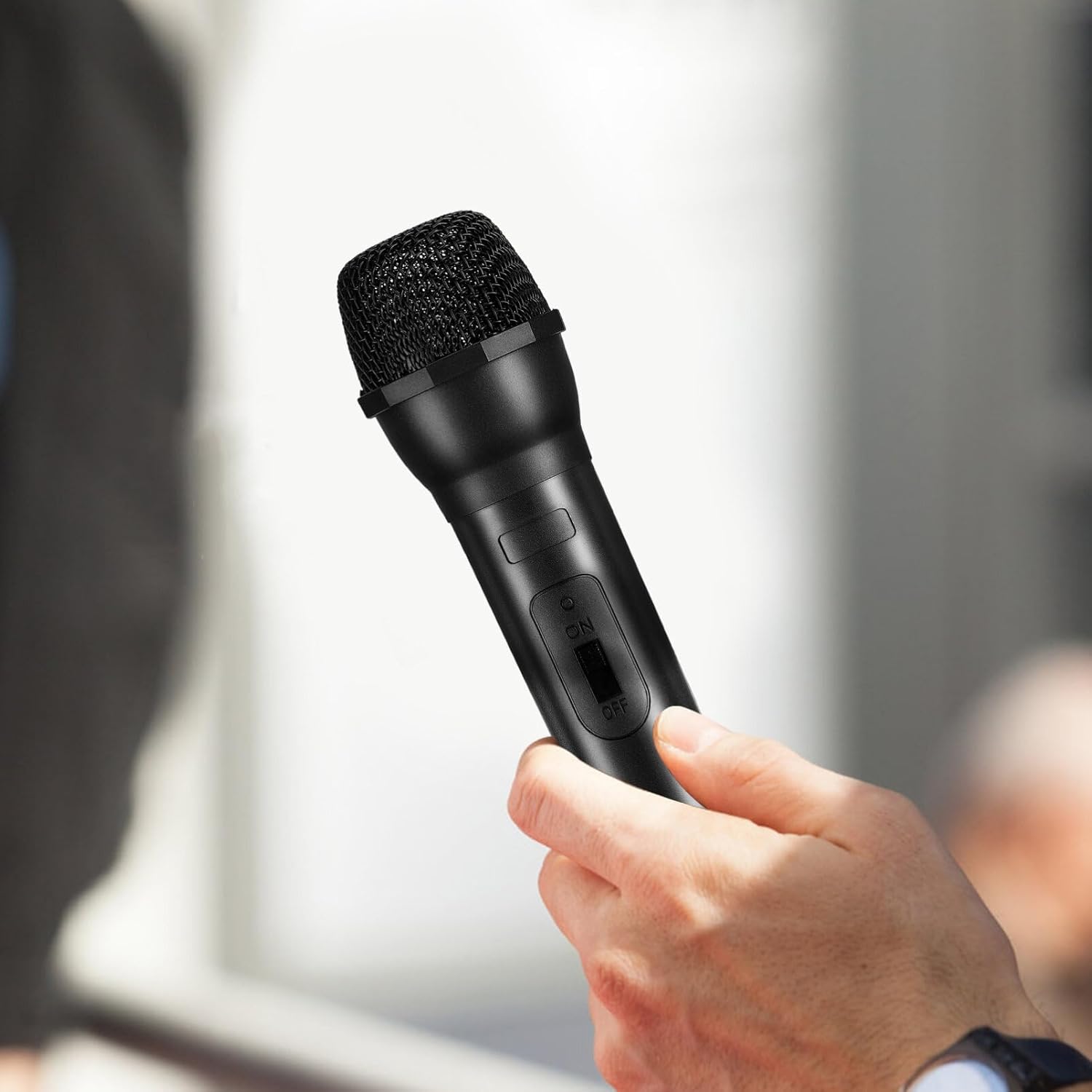 Milisten Microphone Prop, Fake Plastic Microphone Prop, Simulate Realistic Speech Mic for Karaoke Stage Costume & Party - Image 4