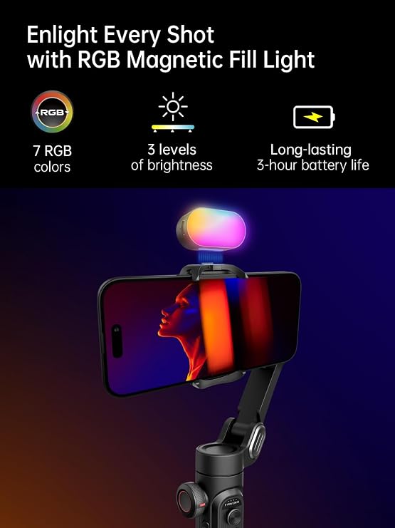 Gimbal Stabilizer Smartphone iPhone Video: iPhone Stabilizer Gimbal Smartphone Foldable 3-Axis Handheld Portable Android Gimbal TikTok AOCHUAN (Smart XE KIT&B10&E10)