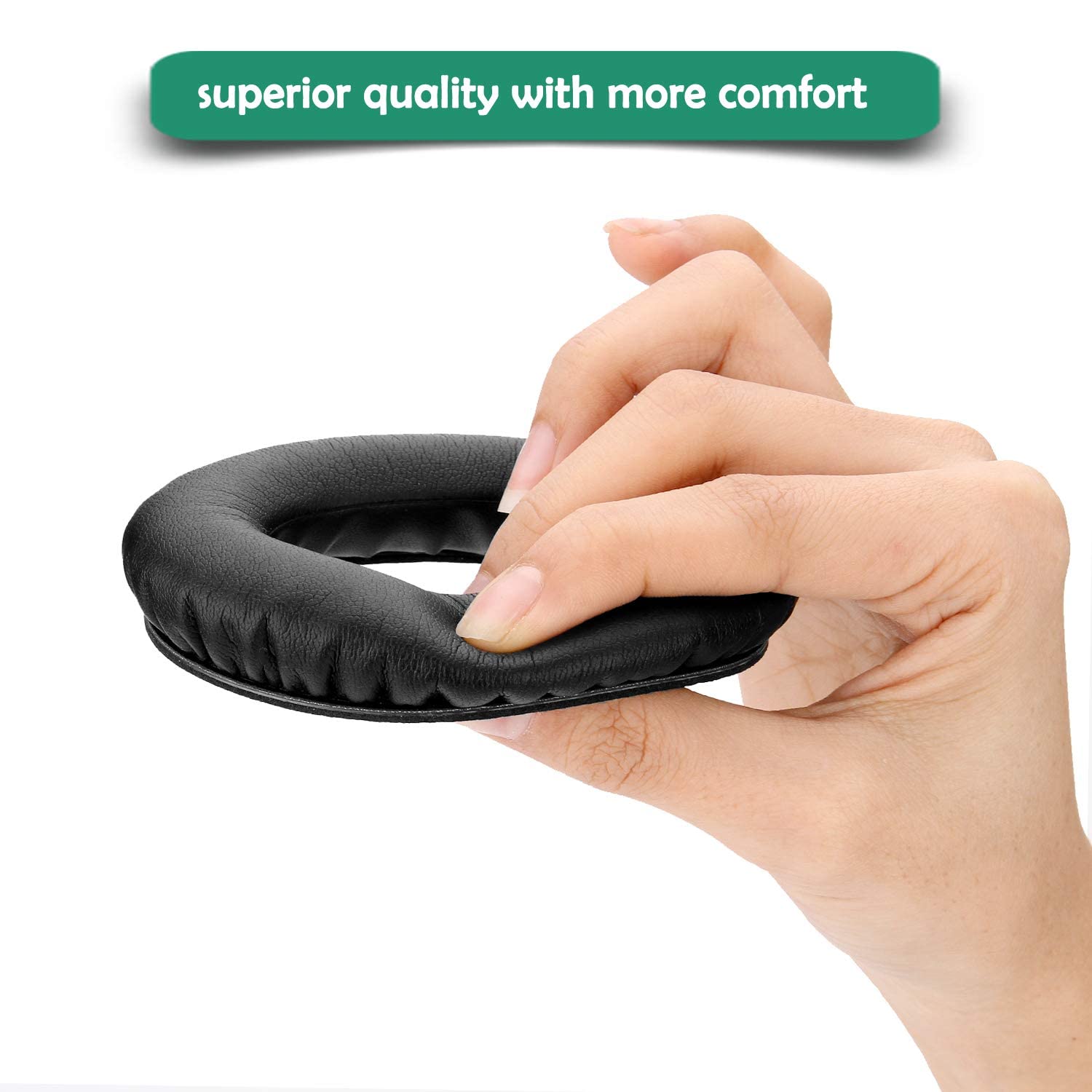 WADEO Auricolari di Ricambio, per Bose QC45/QC35/QC25/QC15/QC2/AE2/AE2W, 2 pezzi Cuscino Auricolari in schiuma, Cuffie di Ricambio per Cuffie Bose QuietComfort