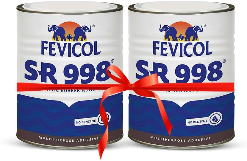 Fevicol SR 998, 200 ml, Pack of 2 | Best for Rubber, Fabric & Leather Furniture, Plywood, Lamination, Packaging, Crafts, DIY, Metal & Wood, Water & Heat Resistant, Fast Setting, Strong Durable Bond