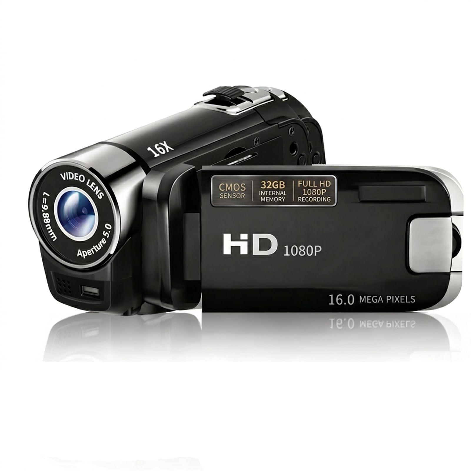 Denash Video Camera Camcorder, 16X Digital Zoom, 2.7 Inch Colourful Display Screen, 4K Video Resolution 48M Image Resolution for Shooting-picture-14