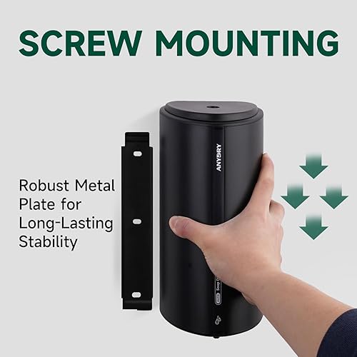 Miniatura 4 de Dispensador de jabón líquido automático comercial de 29fl.oz28.7 fl oz Montado en la pared Modelo de gran capacidad 1209 Negro