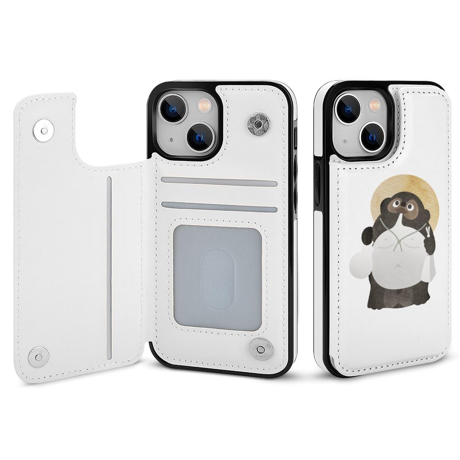 Shigaraki Tanuki Raccoon Dog iPhone 11 Pro Wallet Case PU Leather Japan