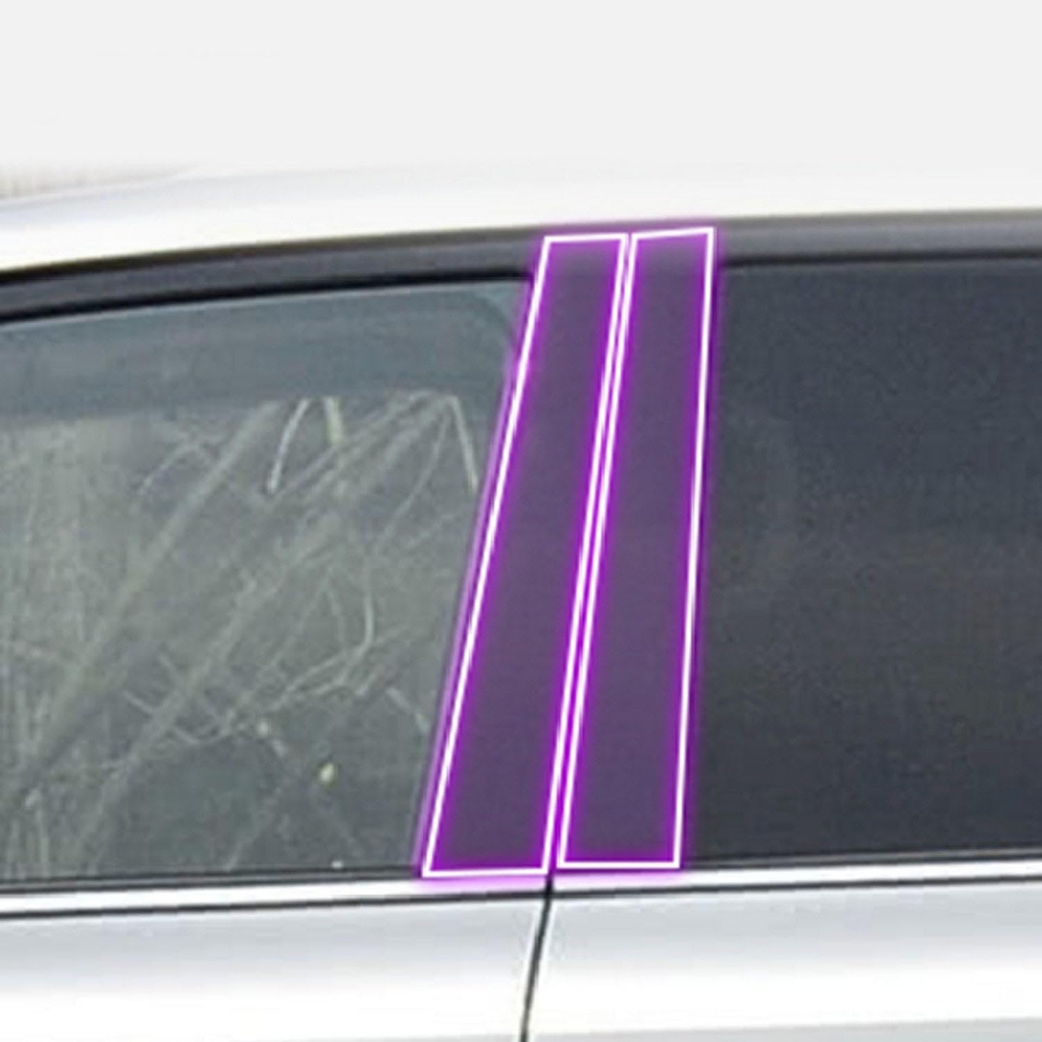 JCAKES Car Exterior PPF Paint Protective Film Anti-Scratch of Window Pillar Strip TPU Transparent Film，for Lexus LX570 LX600 2016-2023