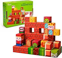 Blocos Magneticos De Montar 60 Peças Cubo Estilo Pixel Forte Imantado - Brinquedo Magnetico Infantil De Montar Criativo 3+ Anos