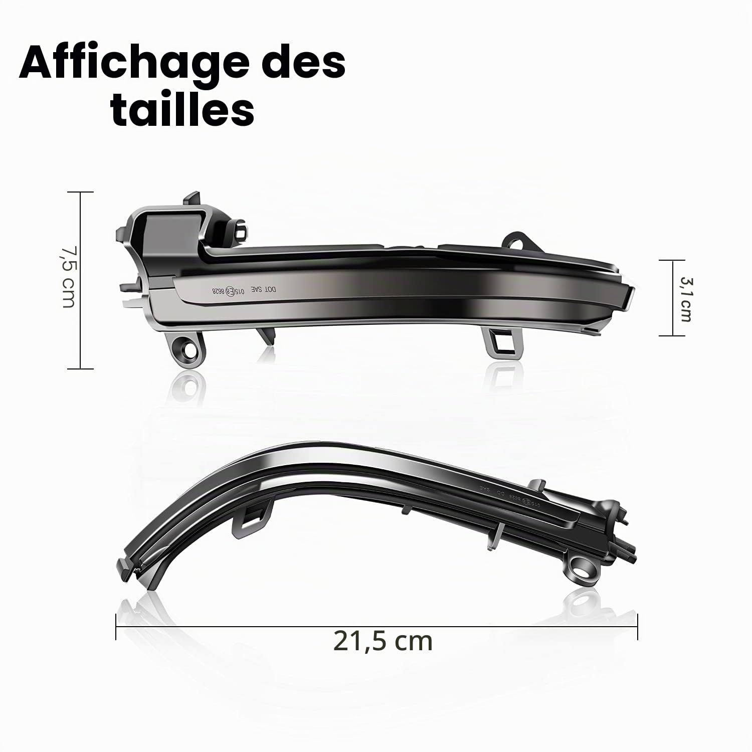 WinPower LED Dynamique Clignotants Indicateur de rétroviseur Rétroviseur Clignotant Compatible avec BMW F20 F21 F22 F23 F30 F31 F34 F32 E84, 2 Pièces