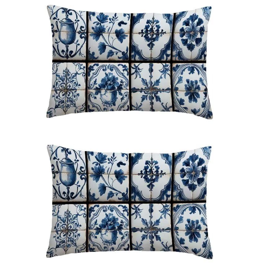 Pillow case gift original : lot de 2 housses déco bohème 60x90 pour la maison