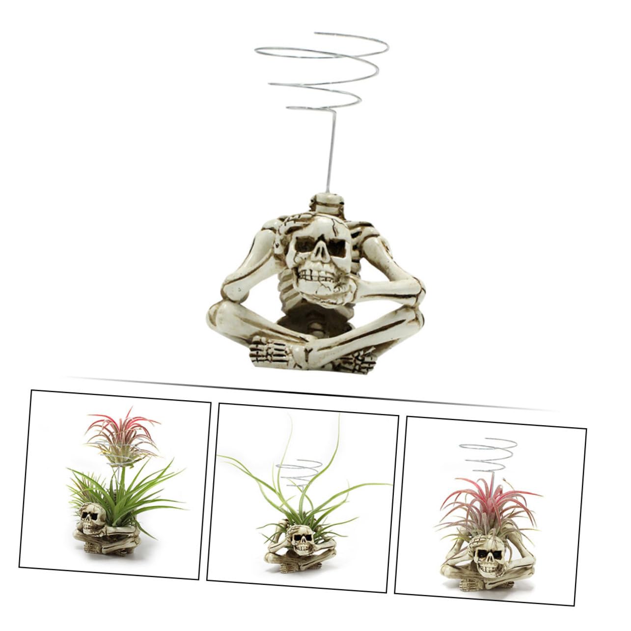 BESTonZON 4 Pezzi Di Decorazioni A Forma Di Scheletro Con Ornamenti Per Esterni Scheletri Hey Teschio Appeso Per Halloween Resina Spaventosa