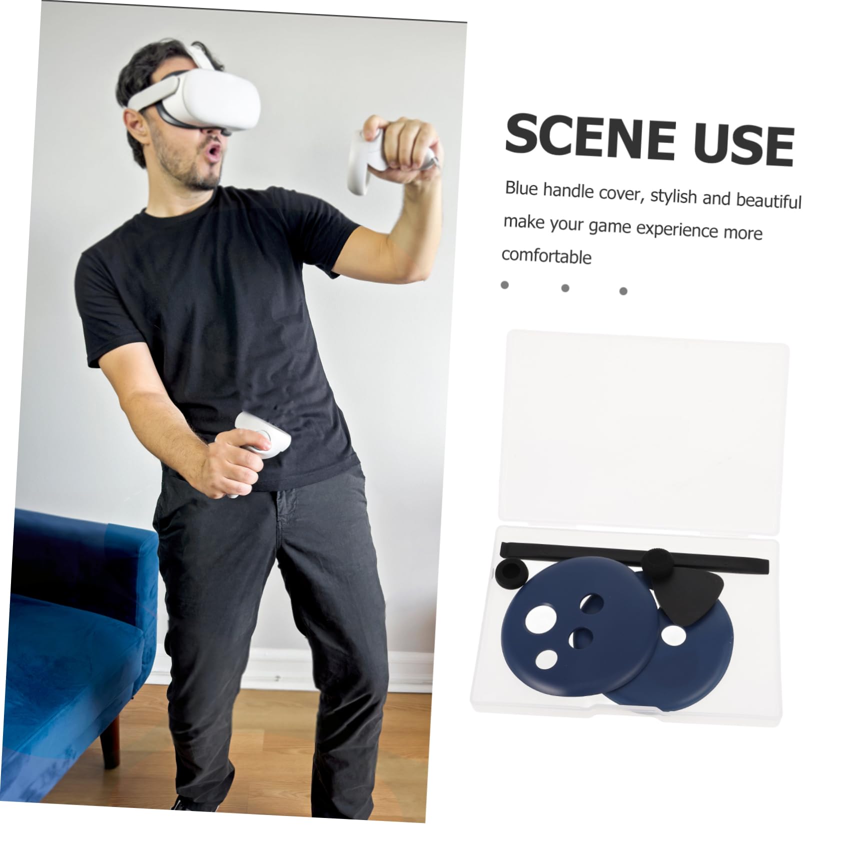 Gadpiparty 5sets Cover Protettiva Ergonomica Per Controller Vr Compatibile Con Facile Da Installare Materiali Resistenti Migliora Comfort Di Gioco e La Presa