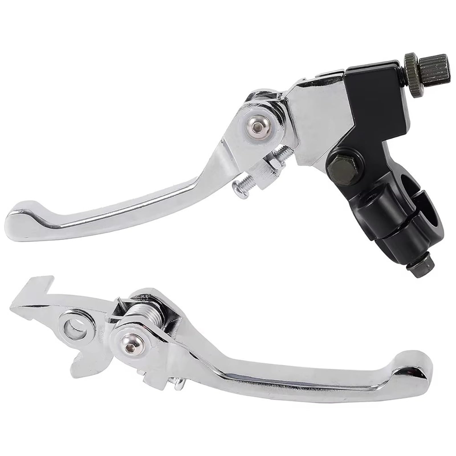 KOEHXJ Brake Clutch Levers 1 Pair 22mm 7/8" Folding Aluminum Clutch Brake Lever for Handlebar for 50cc for 110cc for 125cc for 200cc for TTR SSR Apollo 125 Pit Dirt Bike(D)