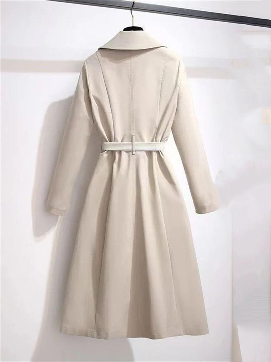 Women Loose Long Trench Coats Belt Korean Streetwear Elegant Tops Spring Fall Jackets
