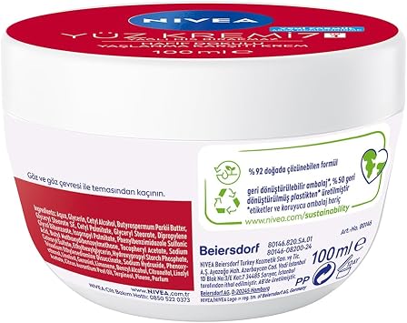 NIVEA Anti-Aging Face Cream 100 ml, 24 Hour Moisturizing Face Cream, UV Protection