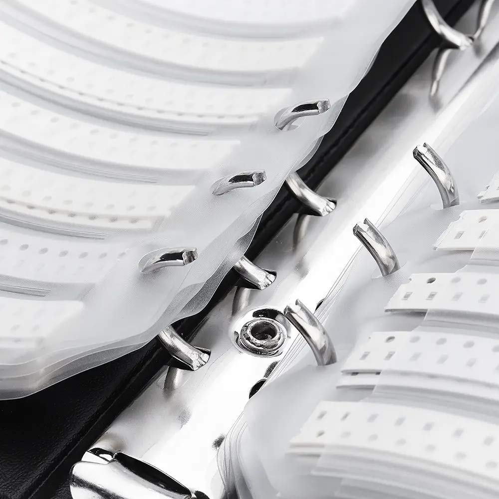 DollaTek 1% 0603 SMD Resistance Assorted Folder (0 ohm-10M ohm) 170value x 50pcs = 8500pcs échantillon de Livre