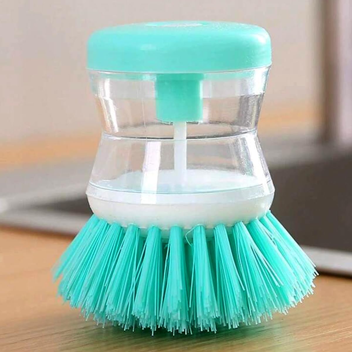 CREDO Cleaning Brush Multifunctional Detergent Soap Dispenser Scrubber Pot Brush