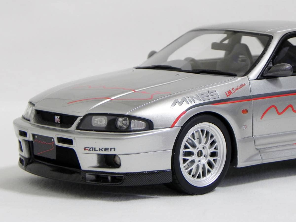 Amazon | OttO 1/18 Mine's SKYLINE GT-R BCNR33 シルバー 未展示 日産
