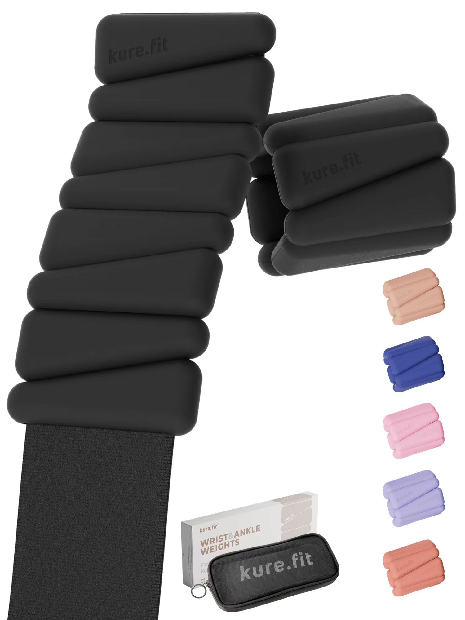 Pilates Weight | Wrist & Ankle Weights for Women | Weighted Bangles | 1LB/ 2LB Each (Set of 2)