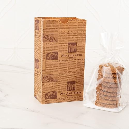 Vista 454 de Restaurantware Bag Tek - Bolsas de almuerzo desechables de 2 libras, 100 bolsas resistentes para llevar, parte inferior plana, ideal para Blanco