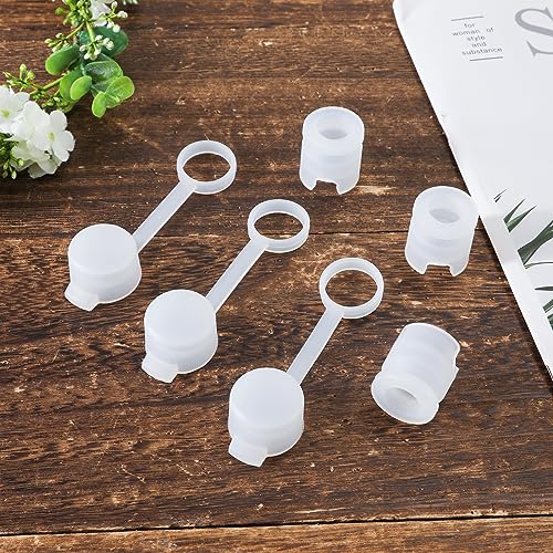 KINBOM 3pcsMud Caps for CamelBak Bottles, Transparent Bike Bottle Cap Top with 3Single SpoutsBPA Free Bike Water Bottle Mud Cap for Podium Peak Fitness Bottles Bike Bottle Cap Top - Image 3