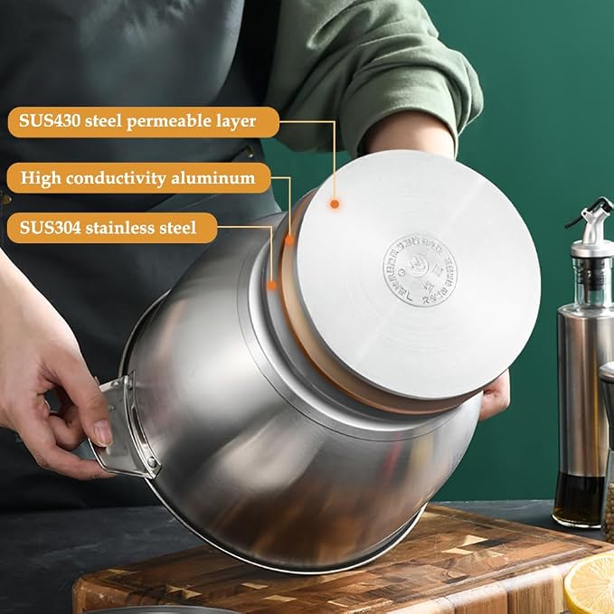Olla freidora profunda con cesta y tapa acero inox miniatura 5