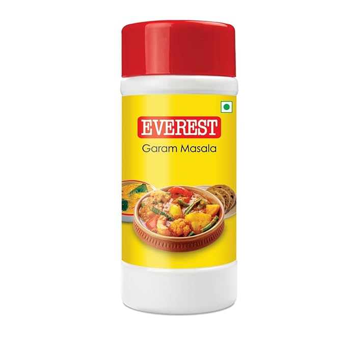 Everest- Garam Masala - 200g Jar | Authentic- Indian Spice -Blend for -Tangy &- Flavorful- Dishes |- Perfect for- Vegitables- Curry Recipe
