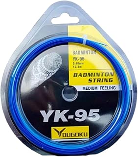 Shienfir Durable Raqueta de Bádminton Cuerda Suministros de Raqueta Reemplazo Resistente al Desgaste Alto Elástico Duradero Colorido para Accesorios Entrenamiento 0,68 mm