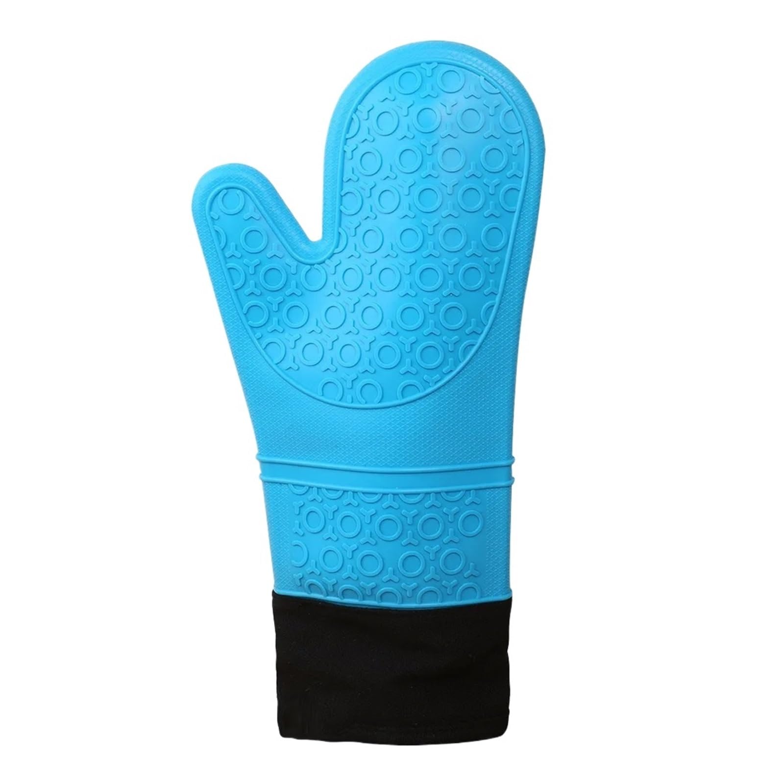 Gant de four pour manipuler vos plats chauds en silicone bleu de cuisson